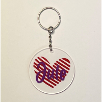 Sleutelhanger ACRYL met naam