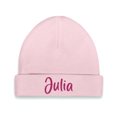 Muts (maat 50/56) met naam