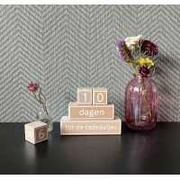 Houten aftelblokjes Sinterklaas