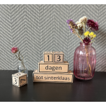 Houten aftelblokjes Sinterklaas