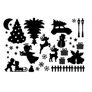 Raamsticker - Kerst 1 Raamsticker - Kerst 1