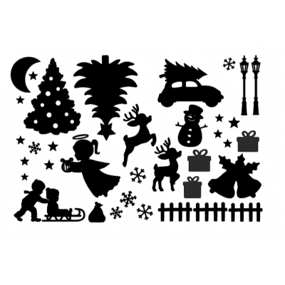 Raamsticker - Kerst 1