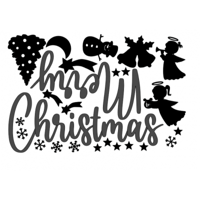 Raamsticker - Kerst 2