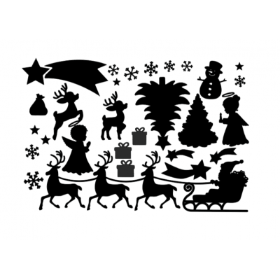 Raamsticker - Kerst 3