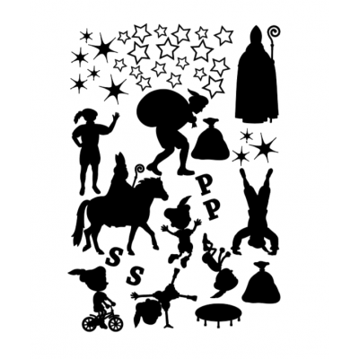 Raamsticker - Sinterklaas 1