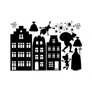 Raamsticker - Sinterklaas Basisvel Raamsticker - Sinterklaas Basisvel