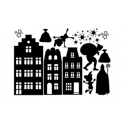 Raamsticker - Sinterklaas Basisvel