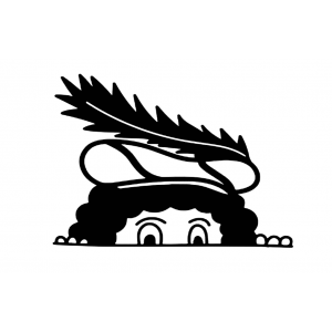 Raamsticker - Gluurpietje Raamsticker - Gluurpietje