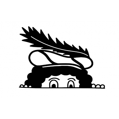 Raamsticker - Gluurpietje