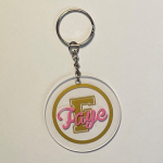 Sleutelhanger ACRYL met naam en voorletter