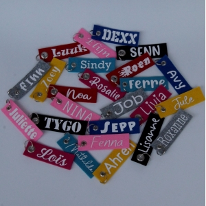 Sleutelhanger VILT met naam (tweezijdig bedrukt)